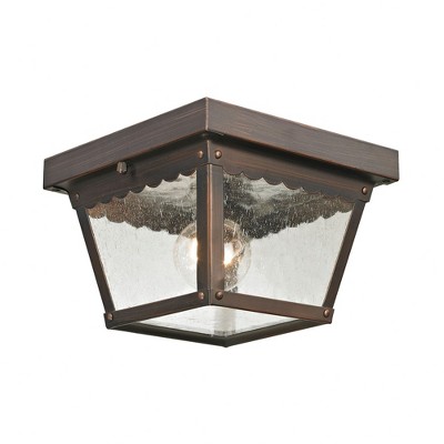 Thomas Lighting Springfield 1 - Light Flush Mount in  Hazelnut Bronze