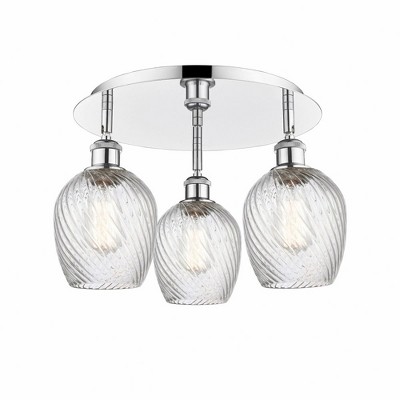 Salina - 3 Light Flush Mount In Industrial Style-9.5 Inches Tall and 16.75 Inches Wide
