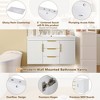 36 Inch Floating Bathroom Vanity with Sink, Wall Mounted Bathroom Storage Cabinet with 2 Doors and 2 Drawers - 4 of 4