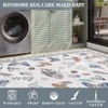 Washable Area Rugs Non-Slip Vintage Mushroom Rug - Soft Low Pile Insect Print Throw Mat for Bedroom Living Room Office Nursery Farmhouse Modern rug - 3 of 4