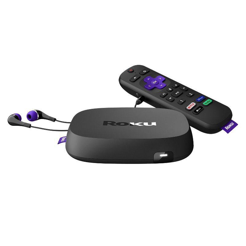 Roku Ultra 4K/HDR/Dolby Vision Streaming Media Player with Dolby Atmos, Bluetooth and Voice Remote with Headphone Jack and Personal Shortcuts (2020), 1 of 12