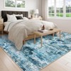 Modern Abstract Area Rugs Washable , Soft Large Bedroom Rug - 4 of 4