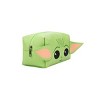 Big Face Grogu with Applique Ears on Green PU Cosmetic Bag - 2 of 4