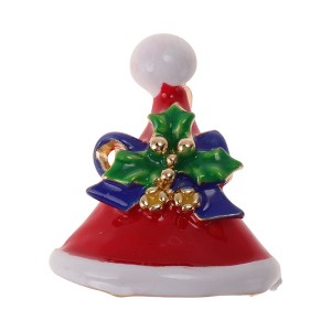 Unique Bargains Christmas Brooches YNCP736-1 Alloy Dripping Wax Multicolor 1 Pc - 1 of 4
