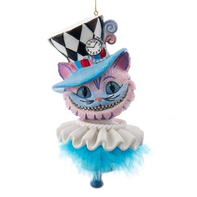 Kurt Adler 6.25-Inch Hollywood Hats Alice Teaparty Ornament