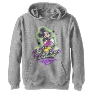 Boy's Disney Airbrushed Signature Pull Over Hoodie - 1 of 4