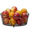 Gourmet Basics by Mikasa Farmer's Market Centerpiece Fruit Storage Basket, 10-Inch, Black - 4 of 4