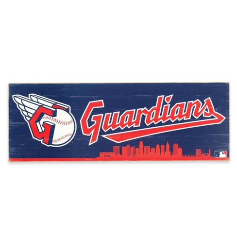 Cleveland Guardians Baseball Wood Sign