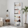 6 Tier Wood Bookcase, 71" Tall Freestanding Bookshelf, Floor Standing Open Display Rack, Storage Book Shelf for Living Room Home Office - 2 of 4