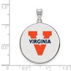Black Bow Jewelry Sterling Silver Virginia Wahoos NCAA Extra Large Pendant - 2 of 3