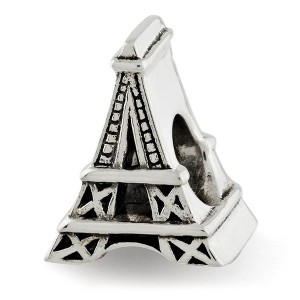 Black Bow Jewelry Eiffel Tower Bead Charm in Antiqued Sterling Silver - 1 of 3