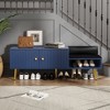 NicBex Shoe Rack Bench Shoe Storage Organizer Hidden Storage and Upholstered Cushions for Entryway Bedroom - 2 of 4
