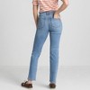 Lands' End Women's Recover High Rise Straight Leg Blue Jeans - 2 of 4