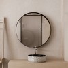 OUTSUPPLY Round Metal Framed Bathroom Storage with Mirror, Adjustable Shelves, Modern Medicine Cabinet - 4 of 4