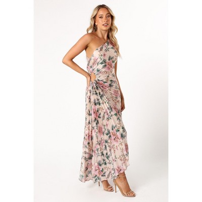 Petal and Pup Womens Kleo One Shoulder Midi Dress