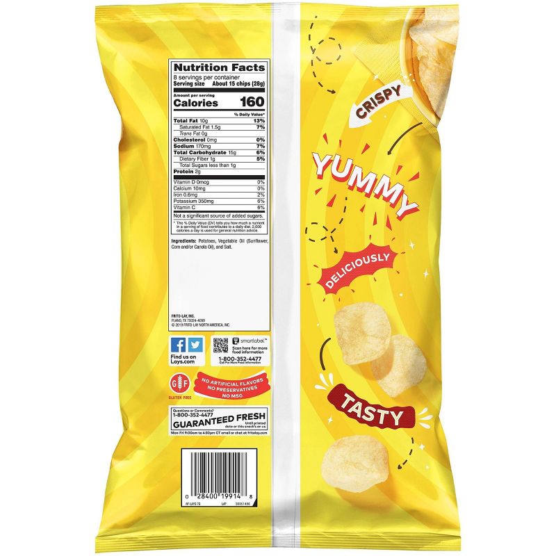 Lay's Classic Potato Chips - 8oz, 3 of 6