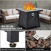 Nasitip 28" 50,000BTU Propane Fire Pit Table, CSA Certified Steel Fire Table with Cover, Black - 4 of 4
