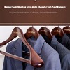 Artloge 5 PCS Extra Wide Wooden Coat Hangers Heavy duty Wide-Shoulder Non-slip Suit & Dress Hanger with Swivel Hook - 4 of 4
