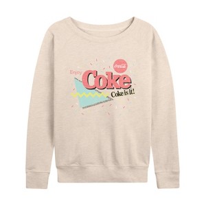 Women's - Coca-Cola - 90's Retro Style Lightweight French Terry Slouchy - 1 of 4