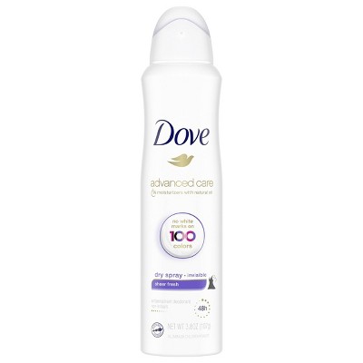Dove Beauty Sheer Fresh 48-Hour Invisible Antiperspirant & Deodorant Dry Spray - 3.8oz