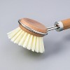 Handled Dish Brush - Hearth & Hand™ with Magnolia: Kitchen Scrub Brush, Multi-Surface Compatible, Nylon Bristles - 3 of 4