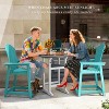 MaseiKar Outdoor Tall Adirondack Chair, HDPE Weather Resistant Outdoor Chair for Garden, Backyard, Poolside, Capacity 400LBS - 2 of 4