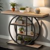Hommoo 41.3" Industrial 4-Tier Console Table - 2 of 4