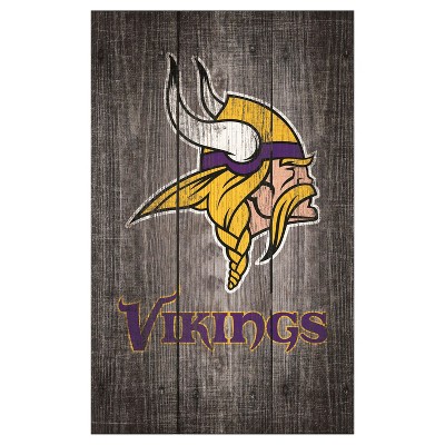 Adventure Furniture 24 NFL Minnesota Vikings Round Distressed Sign  N0659-MIN - The Home Depot