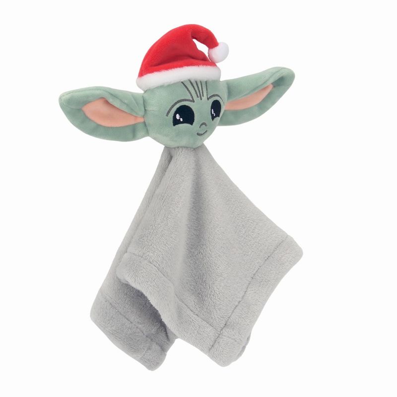 Lambs &#38; Ivy Star Wars Baby Yoda Holiday/Christmas Security Blanket - Lovey &#38; Door Pillow Gift Set - 2pc, 5 of 10