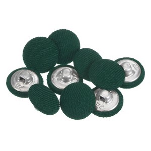 Unique Bargains Round Metal Sewing Cloth Covered Button 10 Pcs - 1 of 4