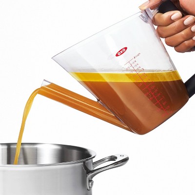 OXO 4 Cup Plastic Fat Separator Gray