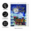 Evergreen Home for the Holiday Train  Garden Flag 12 x 18 Inches Indoor Outdoor Decor - 4 of 4