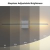 YANSUN 28 in. 1-Light Wall Sconces Chrome Wireless Lights with Remote 350¡ã Rotation (2-Pack) - 4 of 4