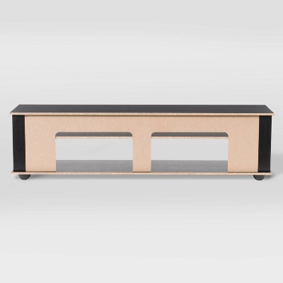 Bakersfield Ravenwood Black Contemporary TV Stand, 74"