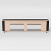 Bakersfield TV Stand for TVs up to 80" Black - CorLiving: Contemporary Console, Open Shelves, Cable Management - 3 of 4