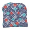 Blazing Needles, 19-inch U-Shaped Spun Polyester Outdoor Tufted Dining Chair Cushion - 2 of 2