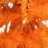 Northlight Pre-Lit Medium Artificial Pine Christmas Tree - 3' - Orange - Clear Lights - 4 of 4