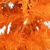 Northlight Pre-Lit Medium Artificial Pine Christmas Tree - 3' - Orange - Clear Lights - image 4 of 4