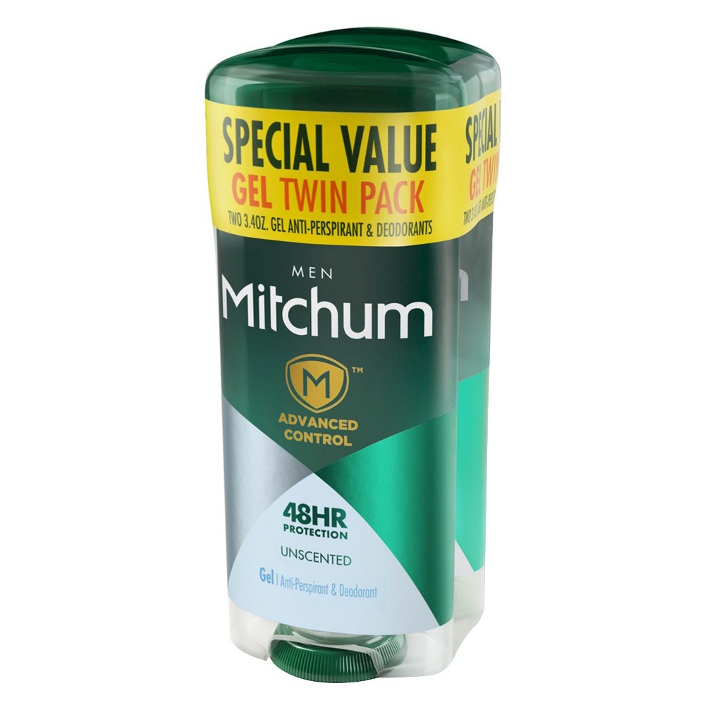 Mitchum Gel Anti-Perspirant Deodorant, Fragrance-Free, 3.4 Oz