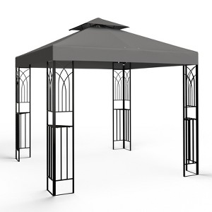EAGLE PEAK 8'x8'Double Roof Outdoor Patio Gazebo - 1 of 4