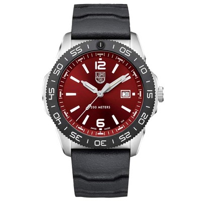 Luminox 3135 Men's Sea Pacific Diver Crimson Red Dial Strap Watch