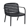 Gulches Outdoor PP Club Chair, Black Frame with Beige Cushion, Set of 2 for Patio, Outdoor, Garden, Poolside - 3 of 4