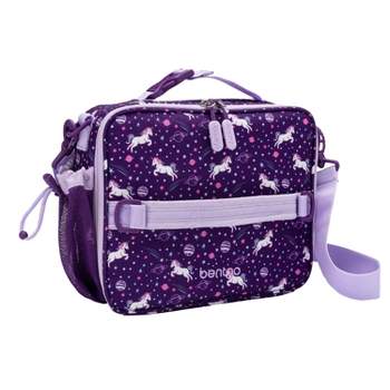 Bentgo Kids' Prints Double Insulated Lunch Bag, Durable, Water-Resistant Fabric, Bottle Holder