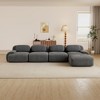 Aukfa Modular Corduroy Sectional Sofa with Ergonomic Support - Pet Friendly, Easy Assembly, Non-Slip Base Design - 2 of 4