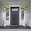 Olive Tree Artificial Indoor, Tall Large Faux Olive Tree with White Planter, Realistic Fake Plants with Wood Trunk & Lifelike Fruits for Home Decor - 2 of 4