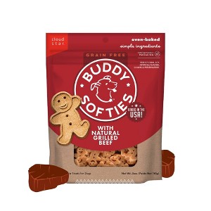 Buddy Biscuits Grain-Free Soft and Chewy Treats with Grilled Beef Dry Dog Treats - 5oz - 1 of 4