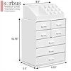 Sorbus Medium 7 Drawer Makeup Organizer Case with Lipstick Slots & Makeup Brush Holders ( - 3 of 4