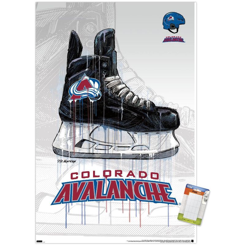 Trends International NHL Colorado Avalanche - Drip Skate 21 Unframed Wall Poster Prints, 1 of 7