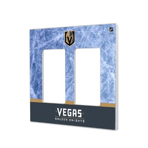 NHL Western Conference Teams Ice Wordmark Hidden-Screw Light Switch Plate for Double Rocker - 1 of 4