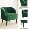 Christopher Knight Home Vieiras Contemporary Barrel Club Chair with Wooden Legs, 28" x 28" - 4 of 4